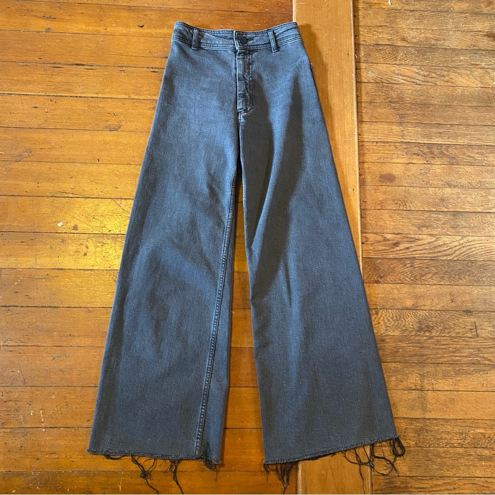 Zara the Marine Straight Black Raw Hem 0